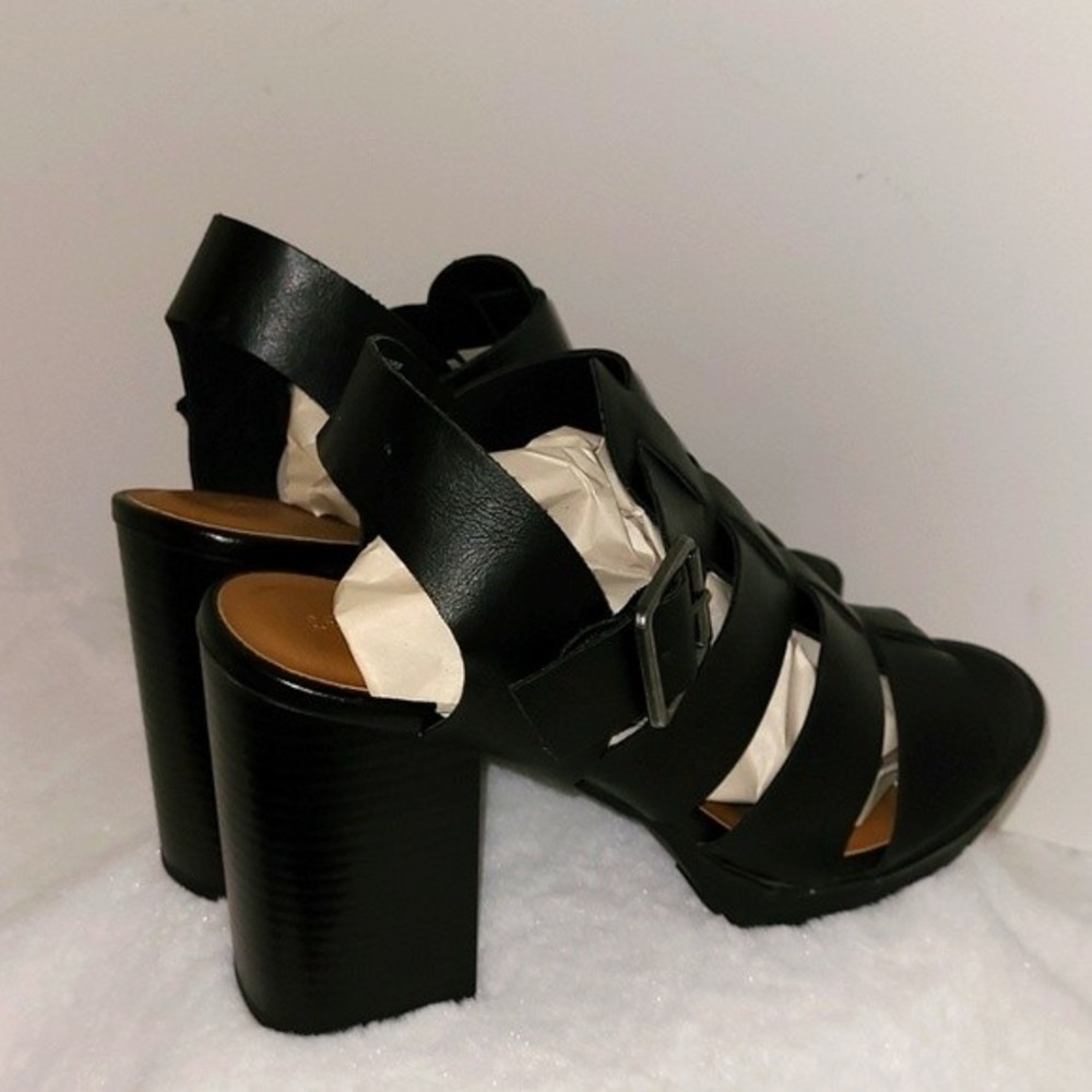 Universal Thread Strapped Block Heel Black Sandals Women's Size 11 NWOT - Picture 3 of 16